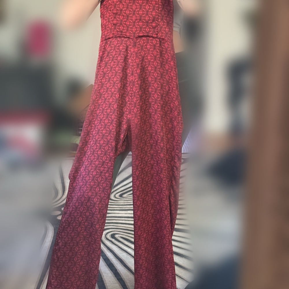 Elegant Red Jumpsuit
